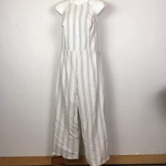 White and grey Pin stripe jumper M - Picture 2 of 5